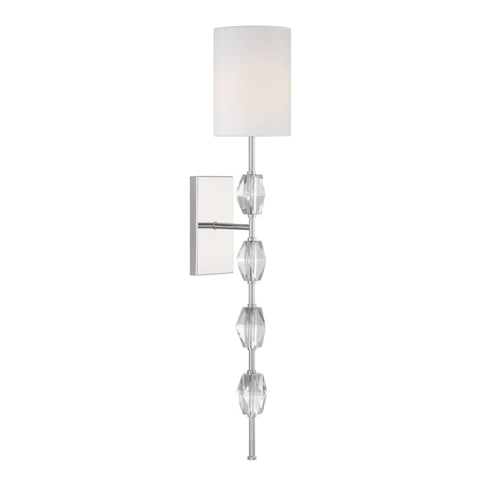 Savoy House Sebring 1 Lt Sconce, Polished Nickel