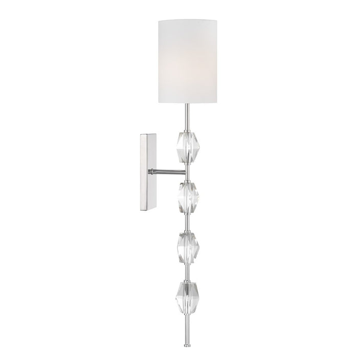 Savoy House Sebring 1 Lt Sconce, Polished Nickel