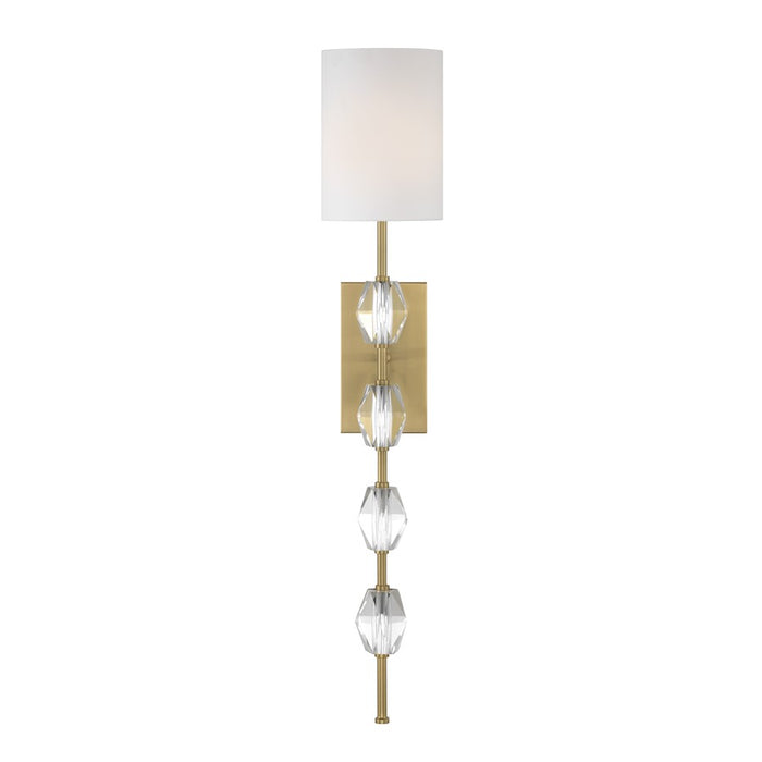 Savoy House Sebring 1 Lt Sconce, Warm Brass