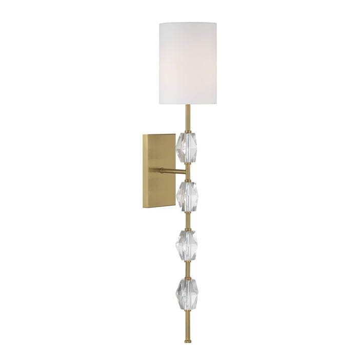 Savoy House Sebring 1 Lt Sconce, Warm Brass