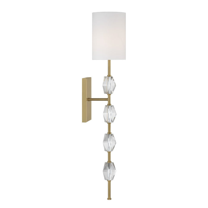 Savoy House Sebring 1 Lt Sconce, Warm Brass