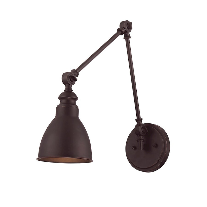 Savoy House Dakota 1-Light Adjustable Wall Sconce, English Bronze