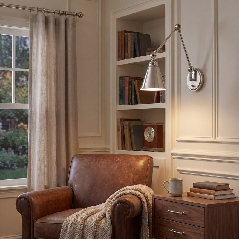 Savoy House Morland 1Lt Adjustable Wall Sconce, Nickel