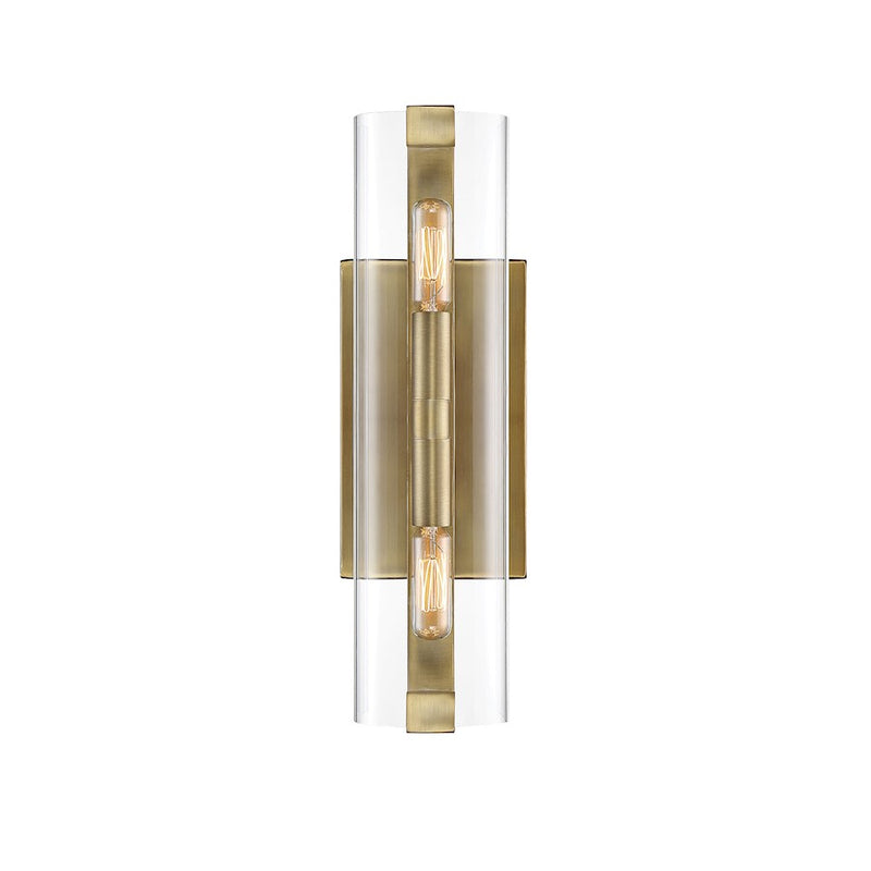 Savoy House Winfield 2-Light Wall Sconce, Warm Brass