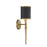 Savoy House Quincy 1Lt Wall Sconce, Black/Brass