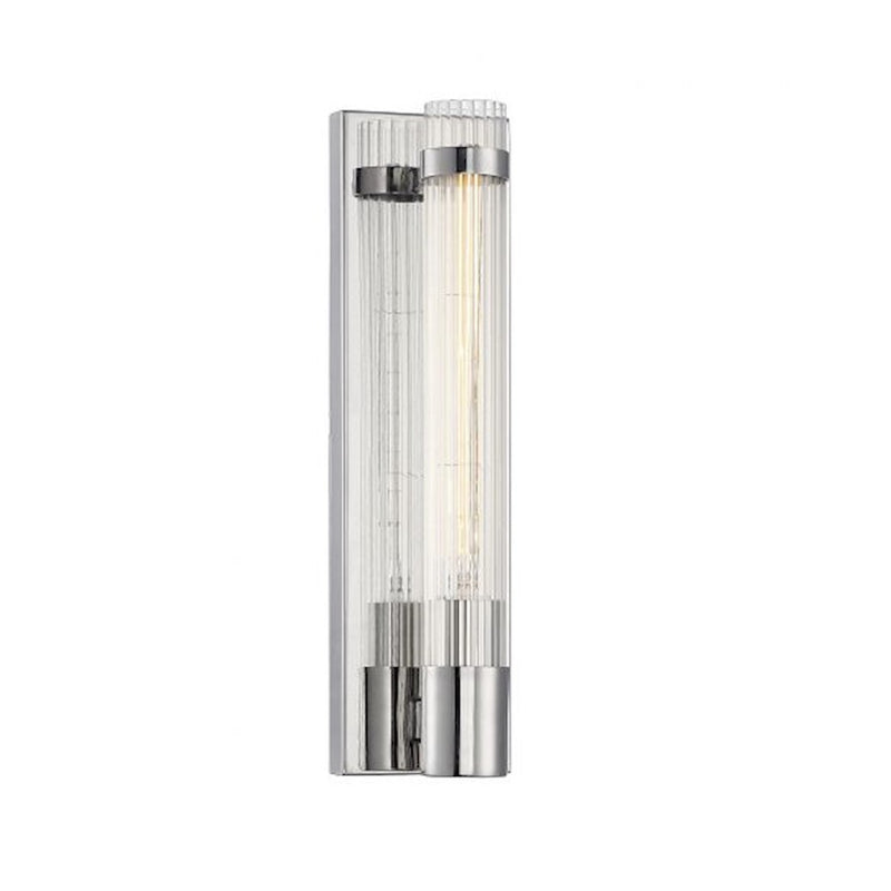 Savoy House Willmar 1-Light Wall Sconce, Polished Nickel