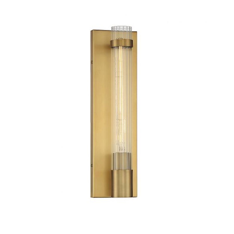 Savoy House Willmar 1-Light Wall Sconce, Warm Brass