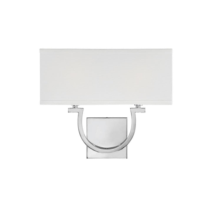 Savoy House Rhodes 2-Light Wall Sconce, Polished Nickel