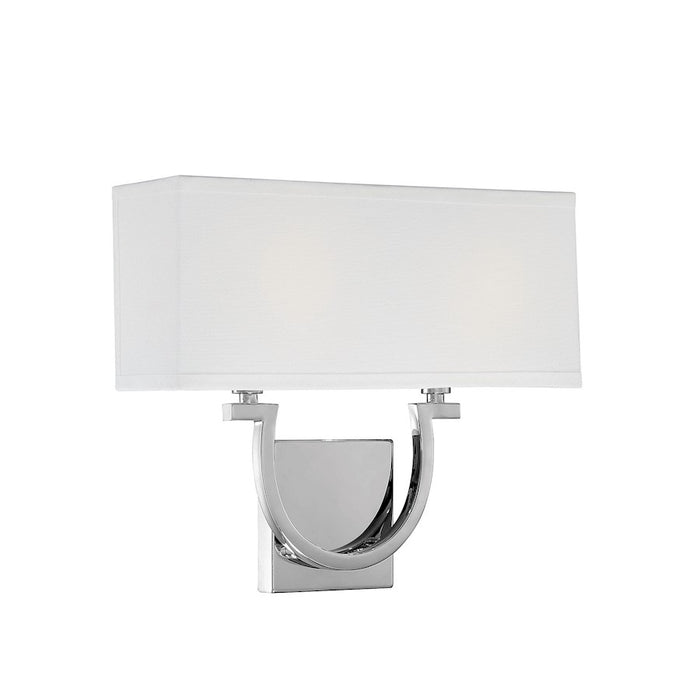 Savoy House Rhodes 2-Light Wall Sconce, Polished Nickel