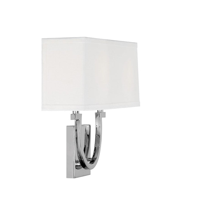 Savoy House Rhodes 2-Light Wall Sconce, Polished Nickel