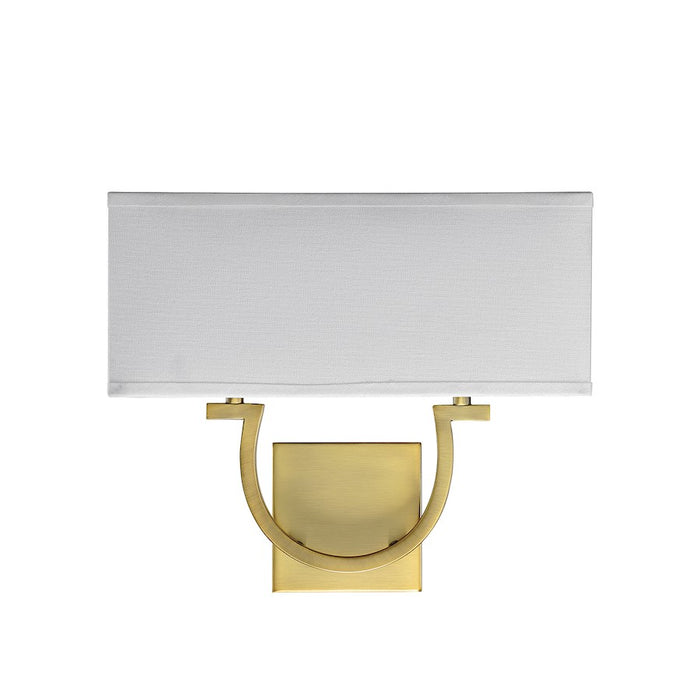 Savoy House Rhodes 2-Light Wall Sconce, Warm Brass