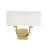 Savoy House Rhodes 2-Light Wall Sconce, Warm Brass