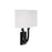 Savoy House Rhodes 2-Light Wall Sconce, Matte Black