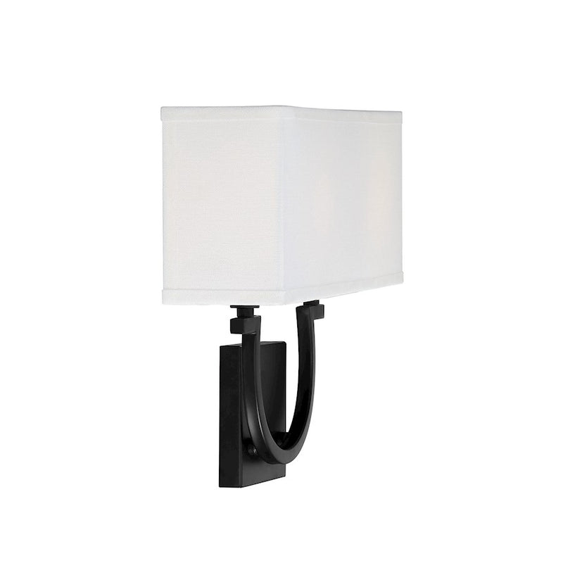 Savoy House Rhodes 2-Light Wall Sconce, Matte Black