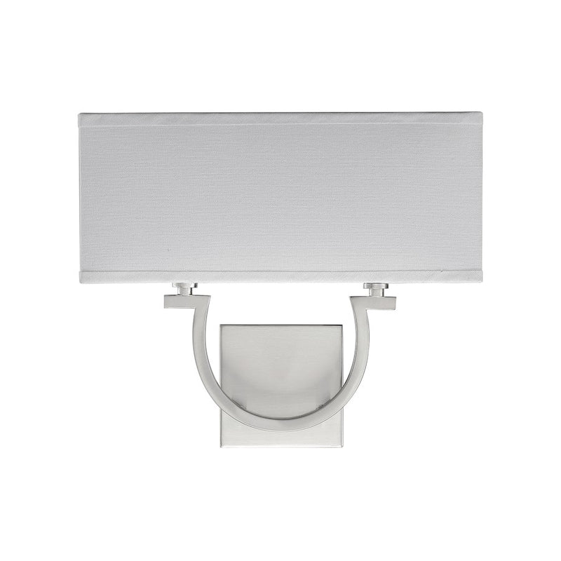 Savoy House Rhodes 2-Light Wall Sconce, Satin Nickel