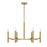 Savoy House Lighting One Padgett 6 Lt Chandelier, Brass