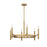 Savoy House Lighting One Padgett 6 Lt Chandelier, Brass