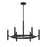 Savoy House Lighting One Padgett 6 Lt Chandelier, Black