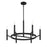 Savoy House Lighting One Padgett 6 Lt Chandelier, Black