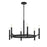 Savoy House Lighting One Padgett 6 Lt Chandelier, Black