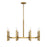 Savoy House Lighting One Padgett 8 Lt Chandelier, Brass - L1-2921-8-322