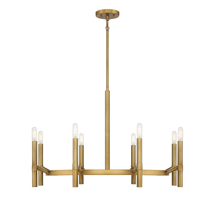 Savoy House Lighting One Padgett 8 Lt Chandelier, Brass - L1-2921-8-322