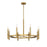 Savoy House Lighting One Padgett 8 Lt Chandelier, Brass