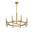 Savoy House Lighting One Padgett 8 Lt Chandelier, Brass