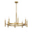 Savoy House Lighting One Padgett 8 Lt Chandelier, Brass