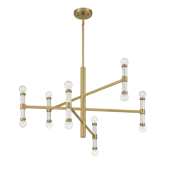 Savoy House Lighting One Kingsburg 12Lt Chandelier, Brass