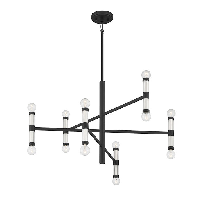 Savoy House Lighting One Kingsburg 12Lt Chandelier, Black