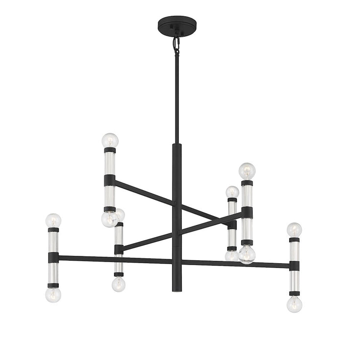 Savoy House Lighting One Kingsburg 12Lt Chandelier, Black