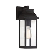 Savoy House Drexel 14in 1-Light Outdoor Wall Lantern | Traditional English Bronze and Clear Glass | Patio & Entryway | Model L5-2935-13