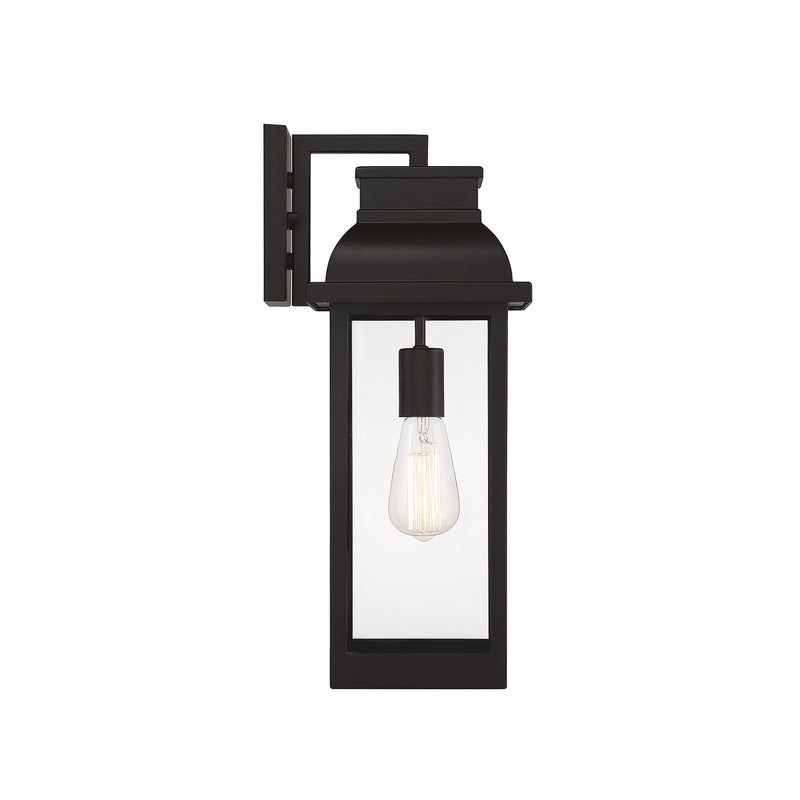 Savoy House Drexel 18.5in 1-Light Outdoor Wall Lantern | Traditional English Bronze and Clear Glass | Front Door & Patio | Model L5-2936-13