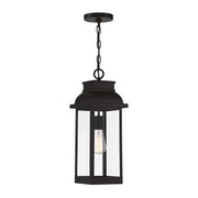 Savoy House Drexel 19in 1-Light Outdoor Hanging Lantern | Traditional English Bronze and Clear Glass | Porch & Covered Patio | Model L5-2937-13