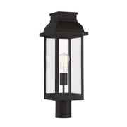 Savoy House Drexel 21in 1-Light Outdoor Post Lantern | Traditional English Bronze and Clear Glass | Driveway & Walkway | Model L5-2938-13
