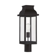 Savoy House Drexel 21in 1-Light Outdoor Post Lantern | Traditional English Bronze and Clear Glass | Driveway & Walkway | Model L5-2938-13
