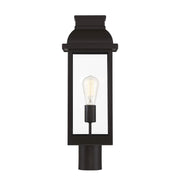 Savoy House Drexel 21in 1-Light Outdoor Post Lantern | Traditional English Bronze and Clear Glass | Driveway & Walkway | Model L5-2938-13