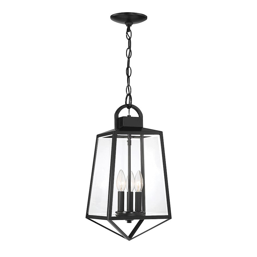 Savoy House Lighting One Inglewood 3Lt Outdoor Hang Lantern, Black - L5-6203-BK