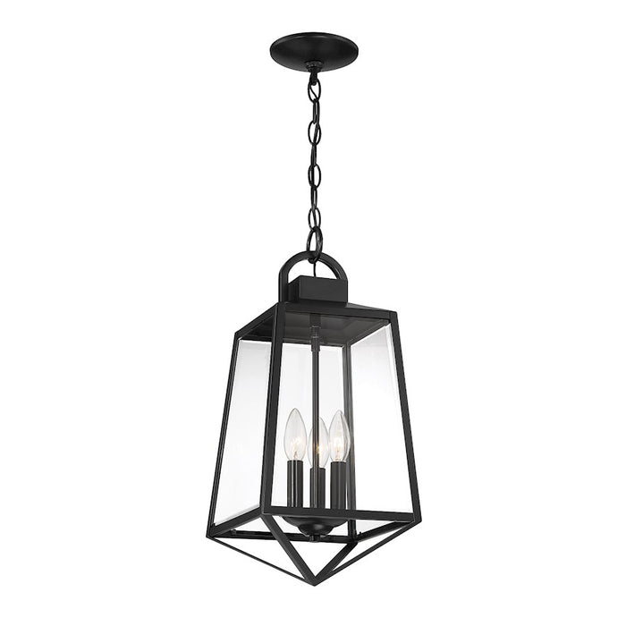 Savoy House Lighting One Inglewood 3Lt Outdoor Hang Lantern, Black