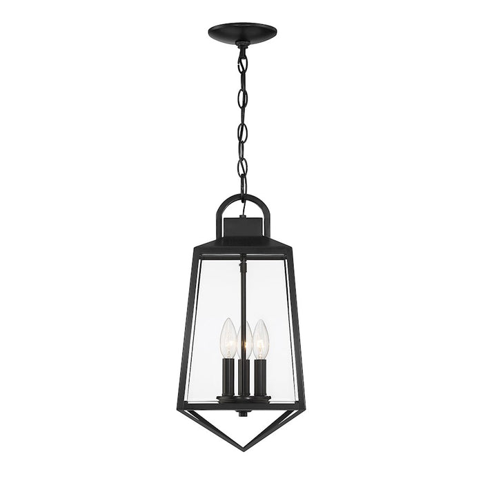 Savoy House Lighting One Inglewood 3Lt Outdoor Hang Lantern, Black