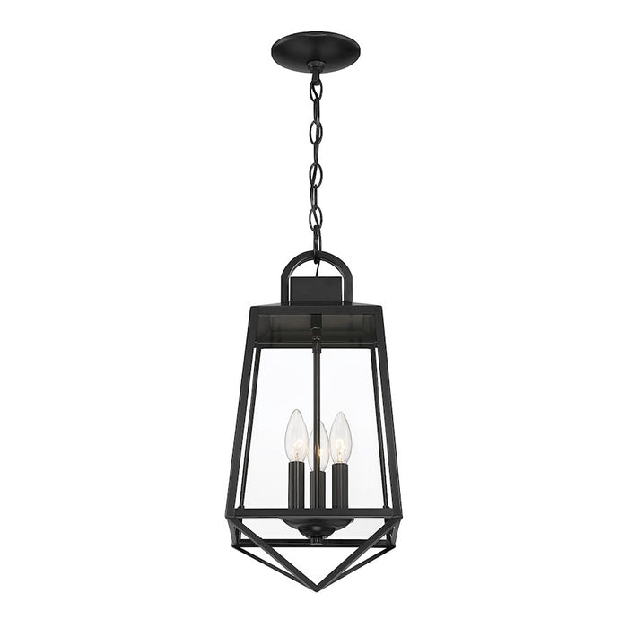 Savoy House Lighting One Inglewood 3Lt Outdoor Hang Lantern, Black