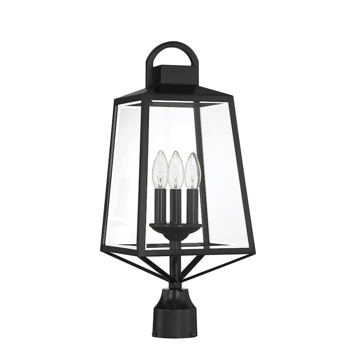 Savoy House Lighting One Inglewood 3Lt Outdoor Post Lantern, Black