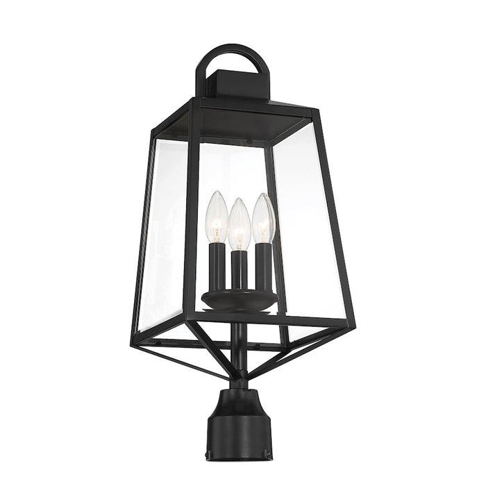 Savoy House Lighting One Inglewood 3Lt Outdoor Post Lantern, Black