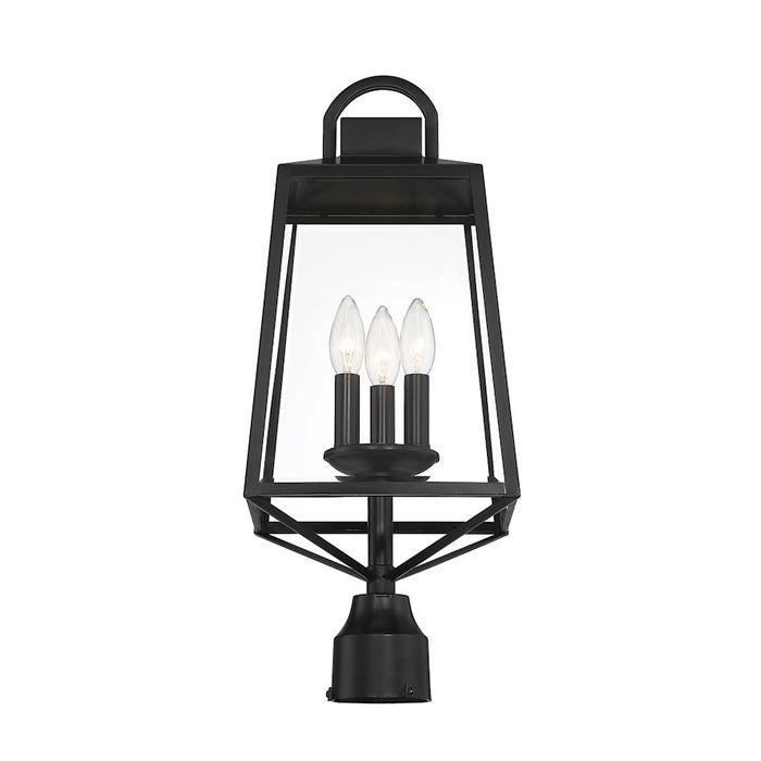 Savoy House Lighting One Inglewood 3Lt Outdoor Post Lantern, Black