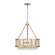 Savoy House Lighting One Mancini 4Lt Pendant, Brass - L7-3201-4-322