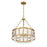 Savoy House Lighting One Mancini 4Lt Pendant, Brass