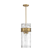 Savoy House Ashton 9in 3-Light Pendant | Vintage Warm Brass and Hammered Glass | Kitchen Island & Dining Room | 9 x 9 x 20 in | Model L7-3704-3-322