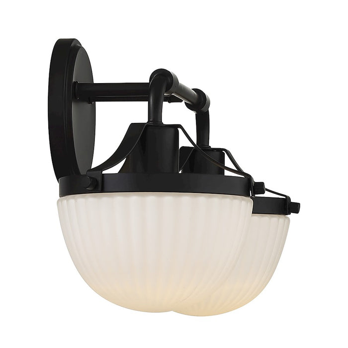 Savoy House Lighting One Meredith 2Lt Bath Vanity Light, Black