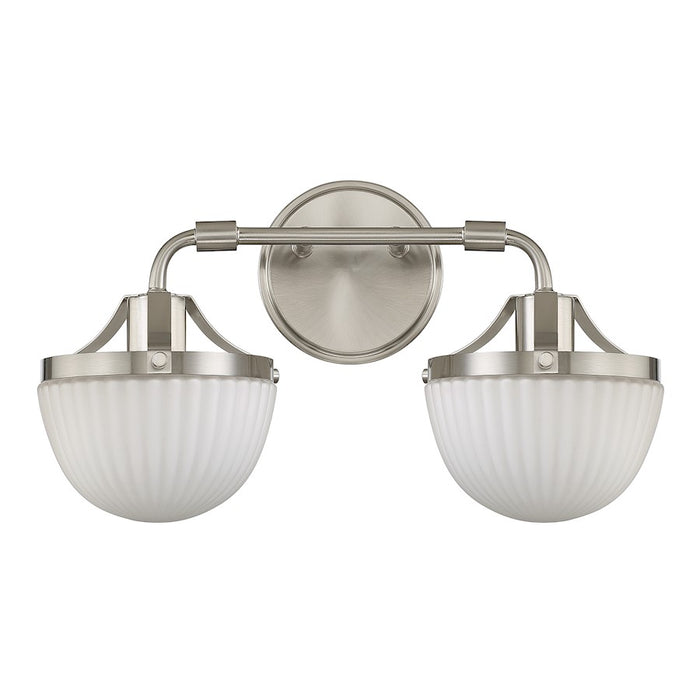 Savoy House Lighting One Meredith 2Lt Bath Vanity Light, Nickel